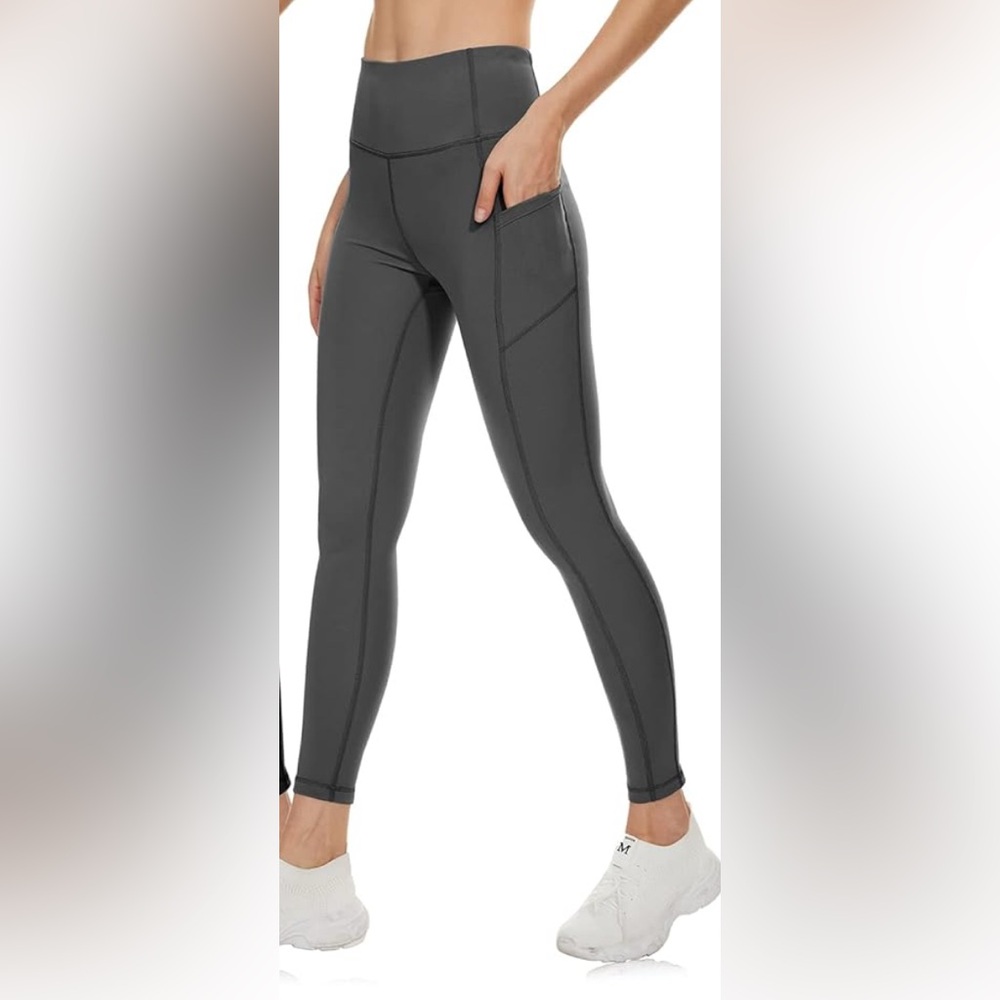 High-Waisted Gray Leggings